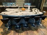 Kitchen island, natural quartzite