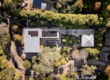 MAIN HOUSE , ADU AND STUDIO - AERIAL VIEW OF SITE