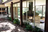 Sunken Living Room from Courtyard