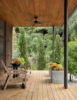 Front porch of River House 2 by Bentley Tibbs Architect