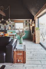 Natural light floods in through the large glass walls at Lark Rise.