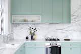 A Jewel Box Home in Melbourne Gets a Minty-Fresh Kitchen With a Cat Door - Photo 11 of 13 - 