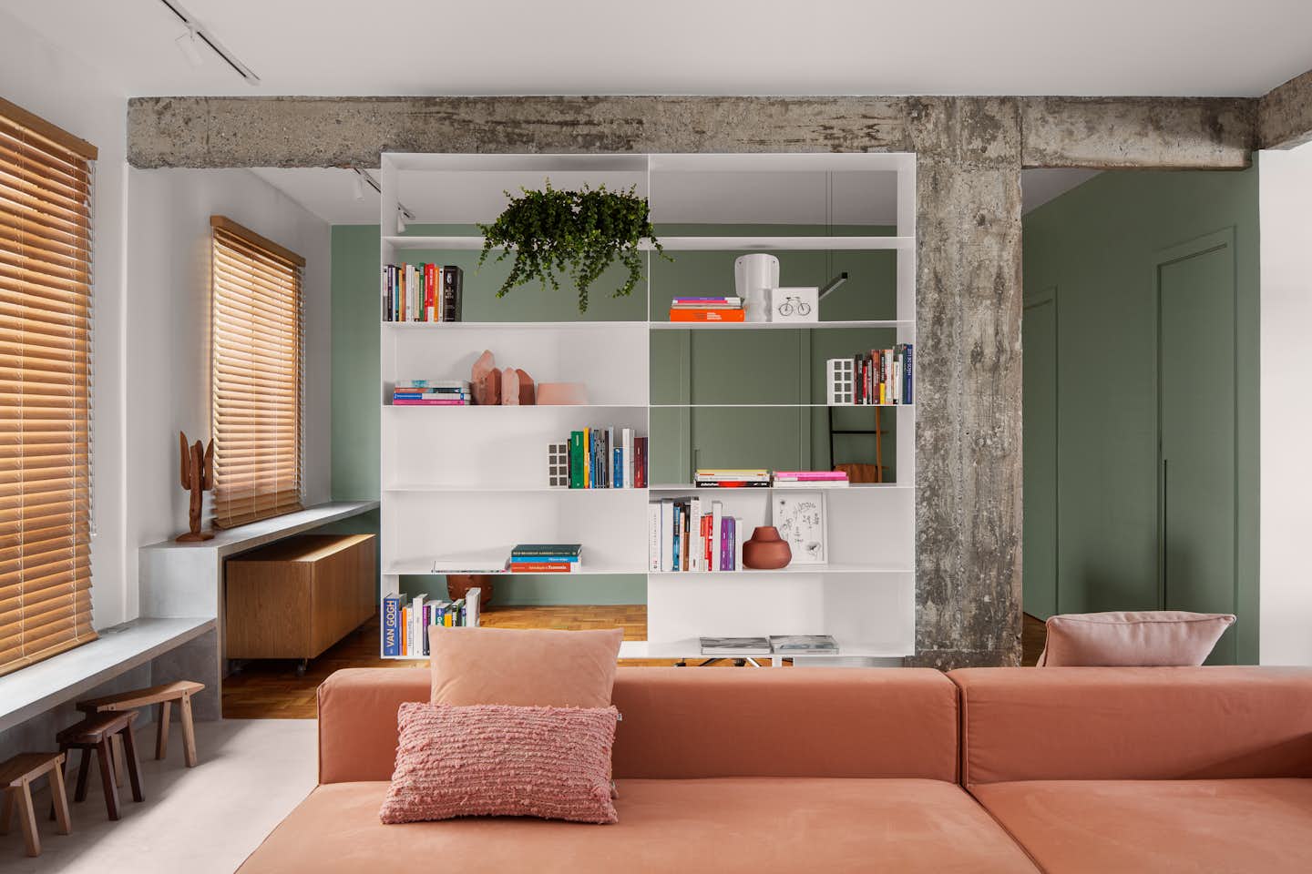 Photo 1 of 10 in A Major Apartment Renovation in Brazil Hits All the