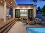 Outdoor, Stone Patio, Porch, Deck, Back Yard, Swimming Pools, Tubs, Shower, Small Pools, Tubs, Shower, and Decking Patio, Porch, Deck Pool Deck & Master Suite  Photo 20 of 32 in The Sanger Residence by Open Workshop for Architecture