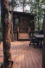 One can even sneak away by crossing a small walking bridge to hideout in a semi-attached sauna to sweat, unplug and continue to take in the views from a breathtaking height. 