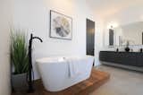 Master bath featuring a spa-like, free standing tub