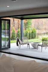 Doors open to outside patio