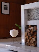 Floating marble hearth