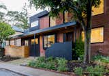 Exterior, House Building Type, Shingles Roof Material, Gable RoofLine, Brick Siding Material, Wood Siding Material, and Flat RoofLine  Photo 4 of 12 in Follis House by Projekt Studio Architects Inc.