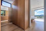 Dressing room crafted with built-ins.