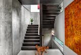Escher-inspired staircase in Black Walnut