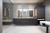 Gables Residence - Master Bathroom with Custom Mirrors
