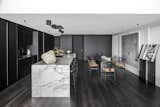 B+G Design Miami Kitchen in Black & White  - Concealed Cabinets
