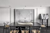 B+G Design Miami Dining Room in Black & White with B&B Italia Dining Table