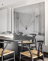 B+G Design Miami Dining Room in Black & White with B&B Italia Dining Table & Massimo Listri