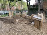 New Seating Installation at Moore-Jackson Community Garden, October 2020.