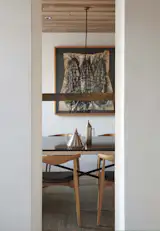 Dinning room with black marquina marble table