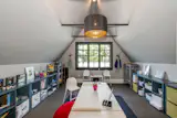 Art and craft studio with additional loft space.