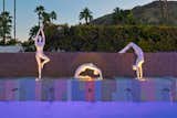 Yoga statues ad an air of peace and tranquility