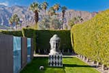 Front Yard Buddha welcomes guests as the enter through front courtyard. Separate service entry so caterers can come and go without interfering with party-goers