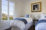 The guest bedroom with views of the vineyards.