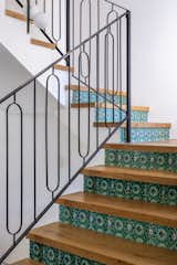 Staircase hand painted by an Armenian ceramic artist based in Jerusalem