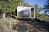 Exterior, Cabin Building Type, Wood Siding Material, Metal Roof Material, Glass Siding Material, and Flat RoofLine  Photo 3 of 34 in Pollux Refuge by Ruben Rivera Peede