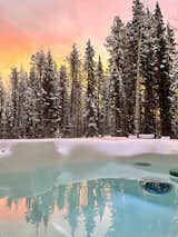 Morning hot tub view.
