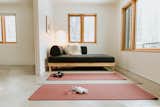 Use the sunroom as your own wellness room with provided mats and hand weights.