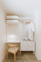 Work-station / multi-purpose closet area.