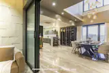 Family Sitting Area Connected with Dining and Kitchen 