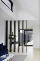 Front Entrance to Home with Dividing Metal fins 