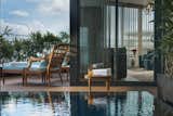 Just outside the office is the terrace, which offers gorgeous views and a respite from work.