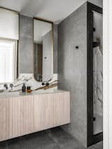 Porcelanosa tiles in bathroom.