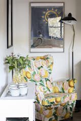 Kitchen coffee area detail - custom slipcover