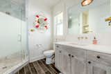 all bedrooms have en suite bathrooms -- here's example of such - vintage mirror found in miami