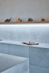 Kitchen, Metal Counter, Wall Lighting, Undermount Sink, and Metal Cabinet  Photo 14 of 26 in House LO by Lina Bellovicova