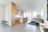 Kitchen, Accent Lighting, Recessed Lighting, Engineered Quartz Counter, Vinyl Floor, and Undermount Sink  Photo 10 of 26 in Harlan-Bogan House by Matthew Warner