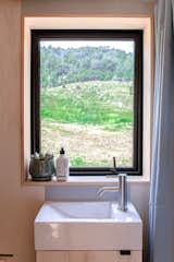 The full size shower room incorporates a Bambaloo composting toilet, which ultimately means extremely minimal waste and use of energy which was one of the main goals for this cabin in particular.