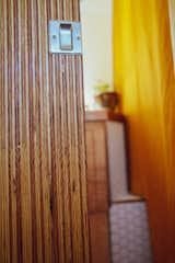 "It really accents the floor. You get that beautiful texture from the striations, and then the birch casework behind it. That is one of those things — it's so gorgeous."