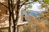 The Trebbia Valley, deep in Italy's Apennine mountains, is a serene, restorative environment. On the rear deck, an uninterrupted vista encourages serenity and contemplation.