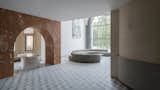 The addition of the arch between the foyer and tearoom softly redefines the two spaces