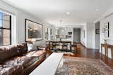 Living room into kitchen.