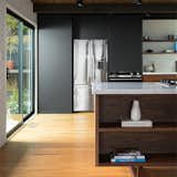 Black walnut + black + Fisher Paykel appliances