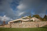 Exterior, Green Roof Material, Stone Siding Material, Flat RoofLine, and House Building Type  Photo 9 of 44 in Villa in Vlastibořice by SIAL architects and engineers