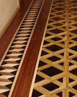 Marquetry floors and custom inlay is becoming a lost art, even in affluent areas like Marin County and the San Francisco Bay Area. Campbell Construction was a fixture in Marin going back to the 70s, and now Campbell and Company Hardwood Floors is the bay area's family-owned hardwoodfloor specialist with deep roots in Marin, Napa, Sonoma, and SanFrancisco, and the kind of sought-after expertise that's becoming difficult to find. #campbellcohardwoodfloors www.campbellhardwoodfloors.com