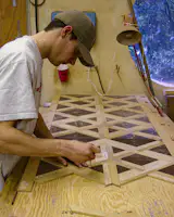 Marquetry floors and custom inlay is becoming a lost art, even in affluent areas like Marin County and the San Francisco Bay Area. Campbell Construction was a fixture in Marin going back to the 70s, and now Campbell and Company Hardwood Floors is the bay area's family-owned hardwoodfloor specialist with deep roots in Marin, Napa, Sonoma, and SanFrancisco, and the kind of sought-after expertise that's becoming difficult to find. #campbellcohardwoodfloors www.campbellhardwoodfloors.com
