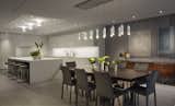 A look through the dining room and into the kitchen 