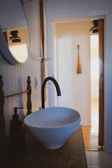 Bath Room, Wood Counter, and Pedestal Sink Bathroom  Photo 8 of 18 in Robin House by Ian Macmillan
