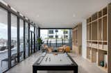 Game room with billiards and additional entertainment